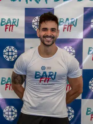 Marcelo Lopes no evento barifit após a cirurgia sleeve